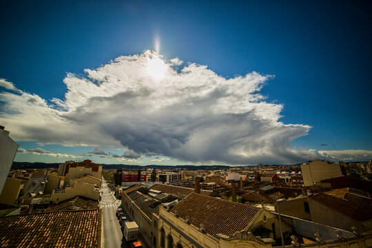 Storm clouds in Sabadell, Barcelona, Spain