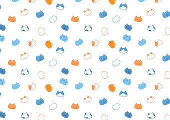 ネコの柄のイラスト背景