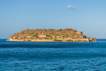 Fototapeta na wymiar Aerial view of Spinalonga Island, Crete, Greece