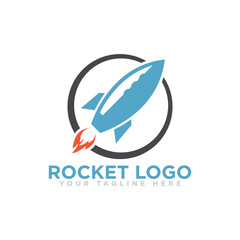 Rocket Logo Icon Design Vector