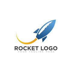 Rocket Logo Icon Design Vector