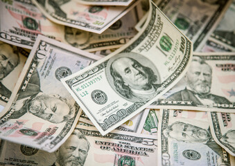 Background from dollar bills