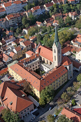 Obraz premium Franciscan Church of St. Francis of Assisi on Kaptol in Zagreb, Croatia