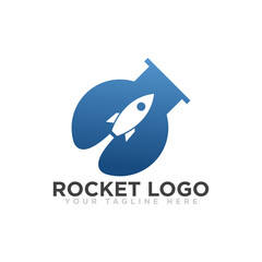 Rocket Logo Icon Design Vector