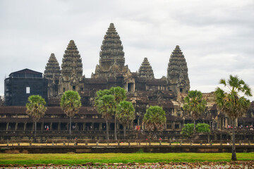 Fototapeta na wymiar Angkor Wat temple complex in Cambodia