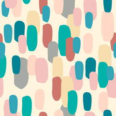 Abstract artistic seamless pattern with spots. Modern abstract design
