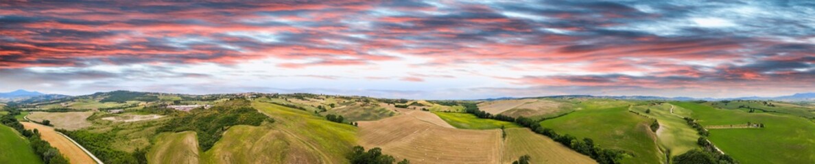 panorama of the mountains