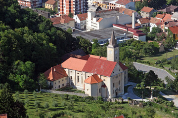 Fototapeta na wymiar Saint Catherine of Alexandria Church in Krapina, Croatia