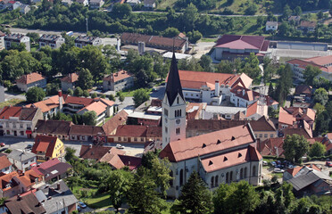 Fototapeta na wymiar Saint Nicholas Parish Church in Krapina, Croatia