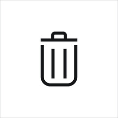 trash icon vector