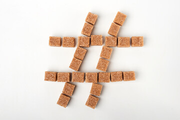 brown sugar figures on a white background