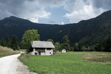 Mountain hut in Triglav national park Slovenia