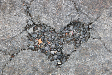 Herz aus Asphalt