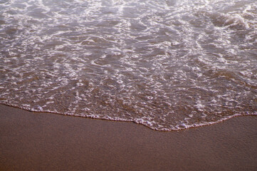 water on the beach