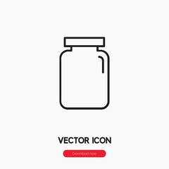 jar icon vector sign symbol