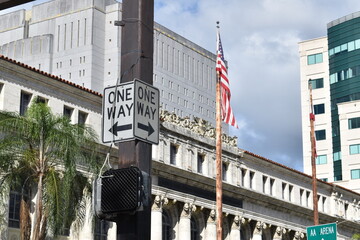 downtown Miami street corner
