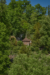 Ermitage Arlesheim, Landschaftsgarten in einem kleinen malerischen Tal nähe Basel.