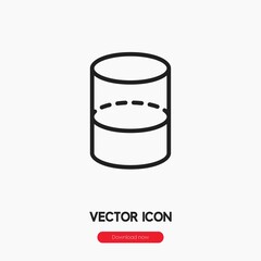 cylinder icon vector sign symbol