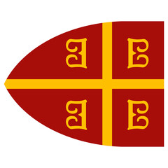 vector image with the Byzantine Imperial flag
