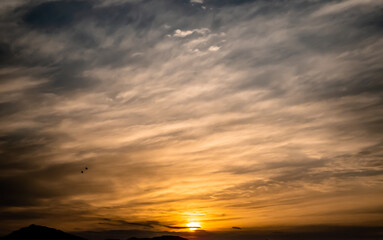 Obraz premium sunset in the clouds