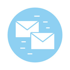 envelope mail block style icon