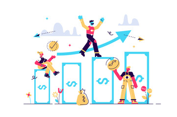 vector illustration, investment management