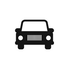 Car flat icon isolated vector sign symbol.
