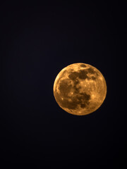 sharp closeup of full moon