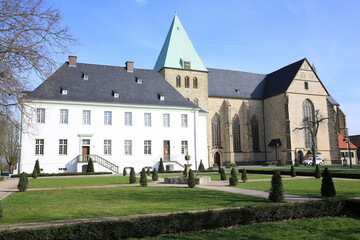 Fototapeta na wymiar Historic Liesborn Abbey near Wadersloh in Westphalia, Germany