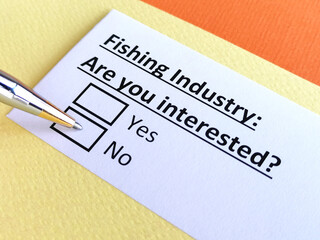 Questionnaire about industry