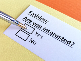 Questionnaire about industry