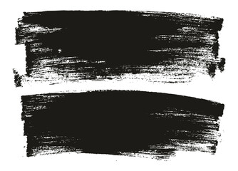 Flat Paint Brush Thin Long Background High Detail Abstract Vector Background Set 