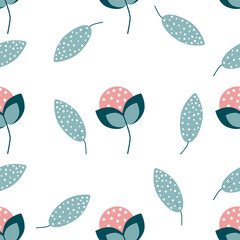 Floral background vector illustration. Scandinavian style. Modern art banner. Botanical wallpaper. Summer flower backdrop. Nature pattern.