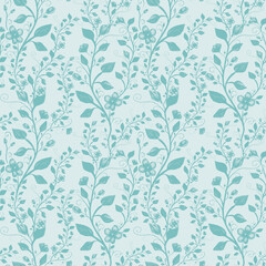 Vintage floral seamless pattern, pencil hand drawn illustration. Vintage floral design for textile, wallpaper or scrapbooking paper.