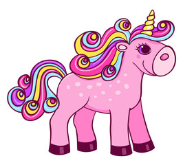 Fototapeta premium Cute litle unicorn