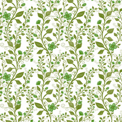 Vintage floral seamless pattern, pencil hand drawn illustration. Vintage floral design for textile, wallpaper or scrapbooking paper.