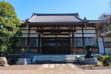 Fototapeta premium 多摩市 寿徳寺 本堂