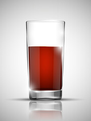 Glass with cold drink. Bright soda. A glass of lemonade. Cold iced tea. Bar with a glass of cocktail
