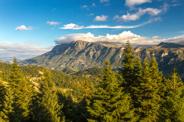 The mountains of Tzoumerka, a famous mountainous region in Epirus, northern Greece.