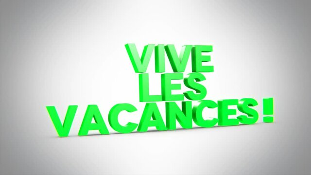 vive les vacances 3D vert
