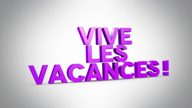 vive les vacances 3D violet