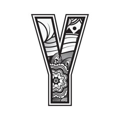 decorative alphabet y