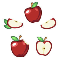 Red apple vector