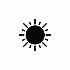 sun icon vector