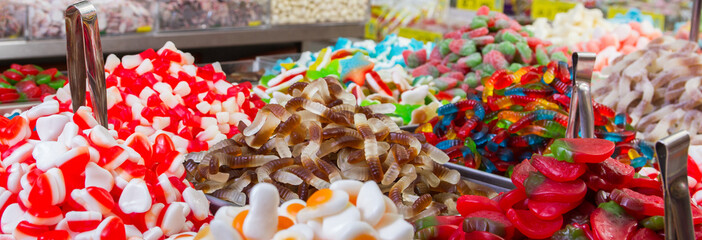 colorful candy canes