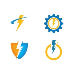 flash thunder bolt illustration vector
