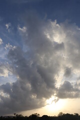 sunset in the clouds