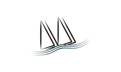 Double Black Ship in the Wave