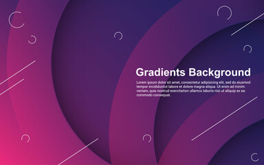 Illustration vector graphic of Abstract background gradients color modern design