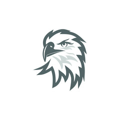 Bald Eagle Nature Animal Outline Wildlife American Bird Feather Logo Design Vector
